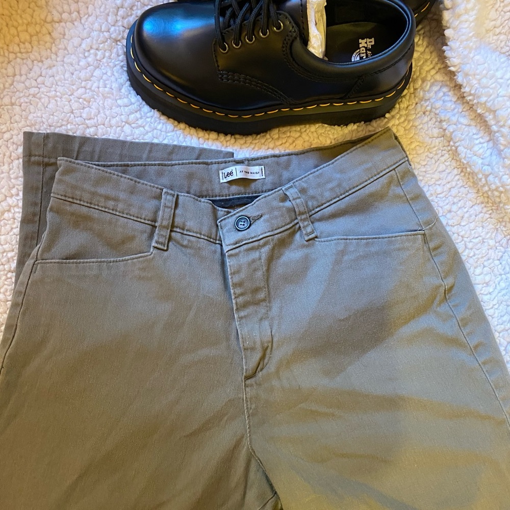 High waist lee khaki pants